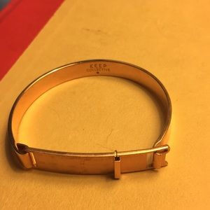 KEEP collective rose gold bangle.